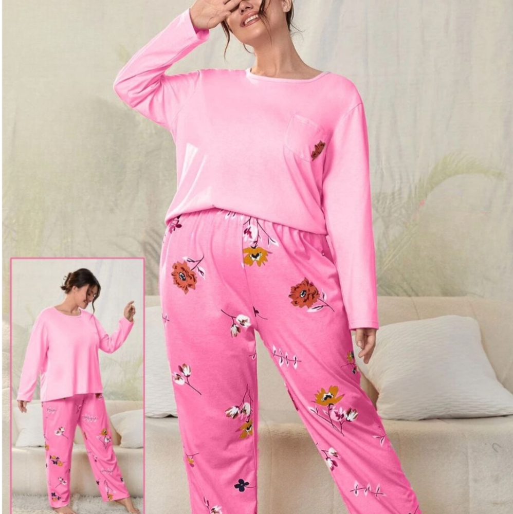 Women’s Floral Bliss Pajama Set, Colorful, Comfortable, Quality Loungewear Colle